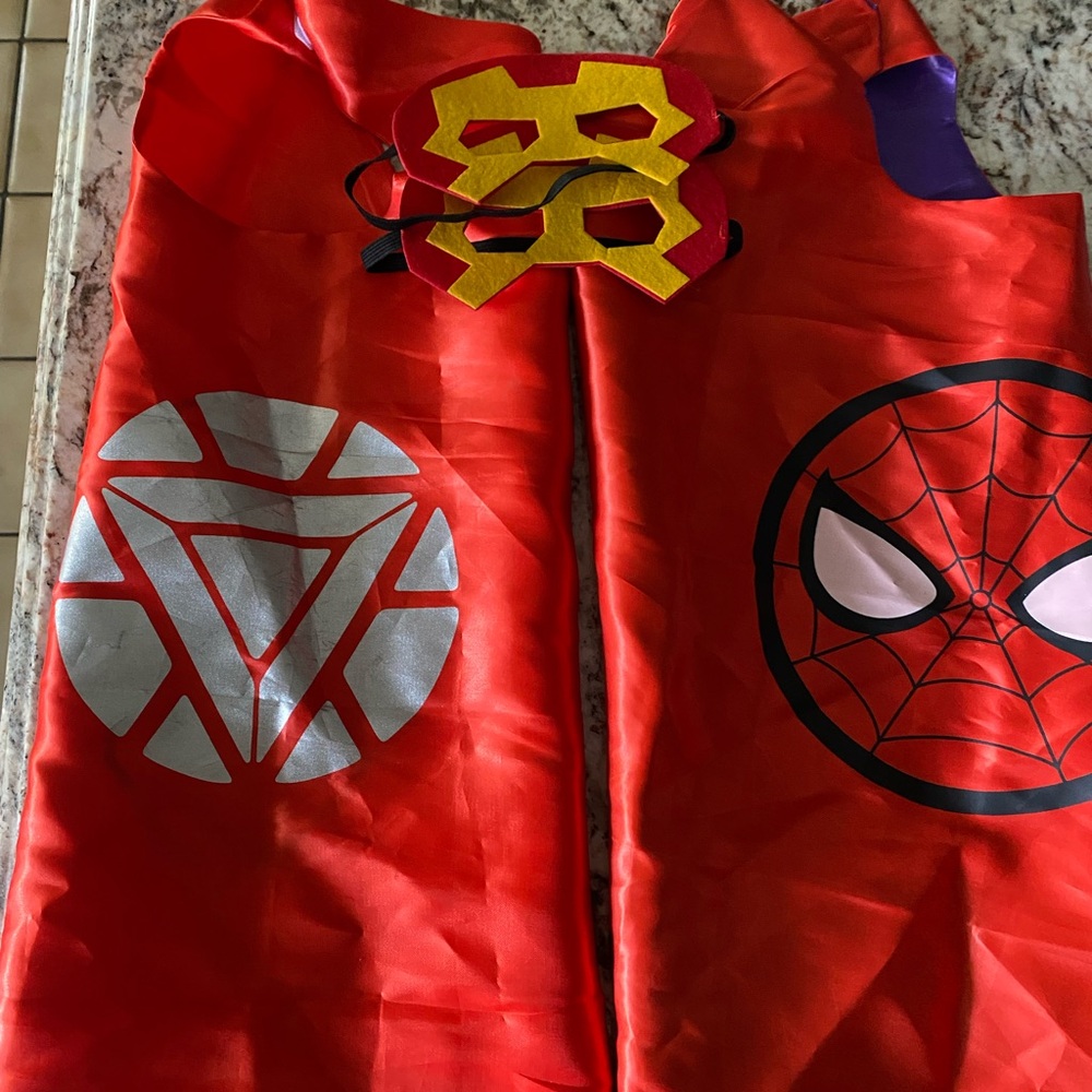 Superhero Red Kids Costume Set